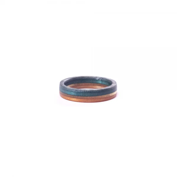 oranje-blauwe skateboard ring