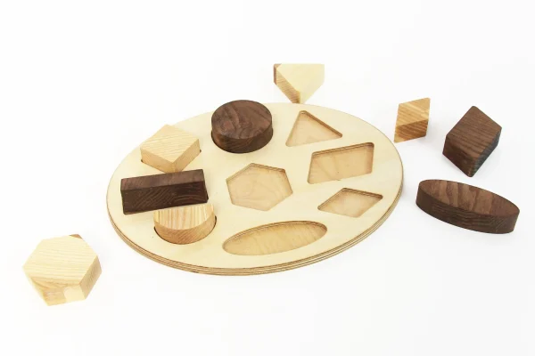 Montessori vormen leren - kinder puzzel