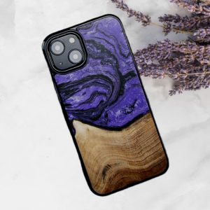 hars houten telefoonhoesje - violet