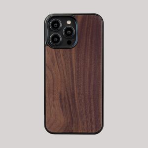 houten telefoonhoesje - iphone - walnoot